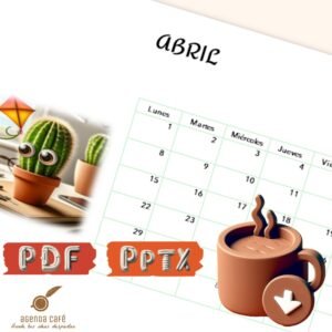 Calendario Cactus 2024 para imprimir