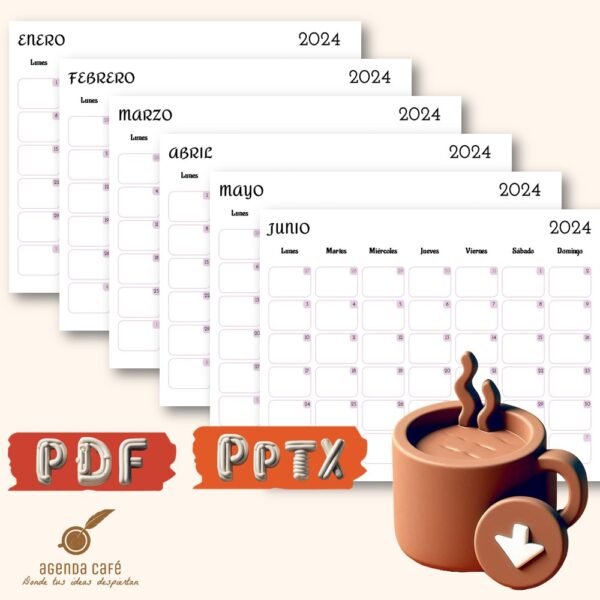 Calendario 2024 Imprimible